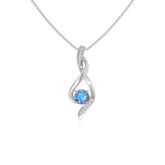 natural labradorite infinity necklaces in sterling silver
